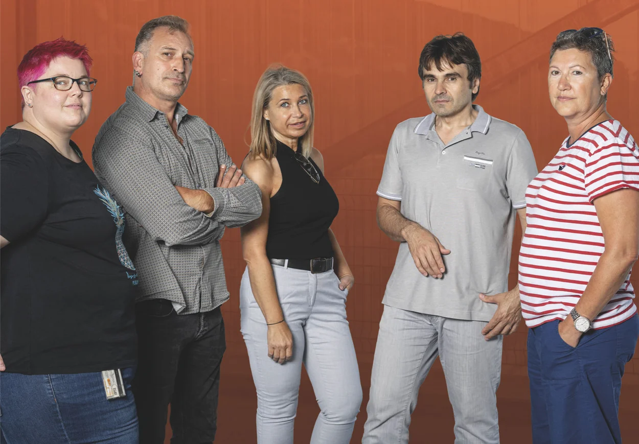 Silvia, Andres, Giovanna, Goran und Carmen